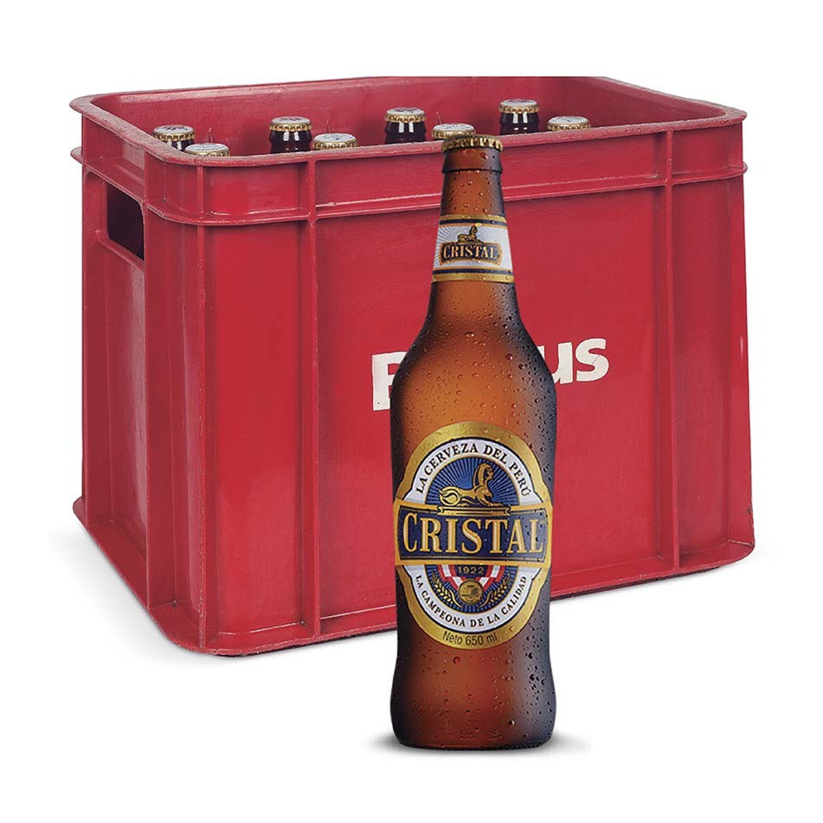 CERVEZA CRISTAL BOTELLA 650ML RETORNABLE
