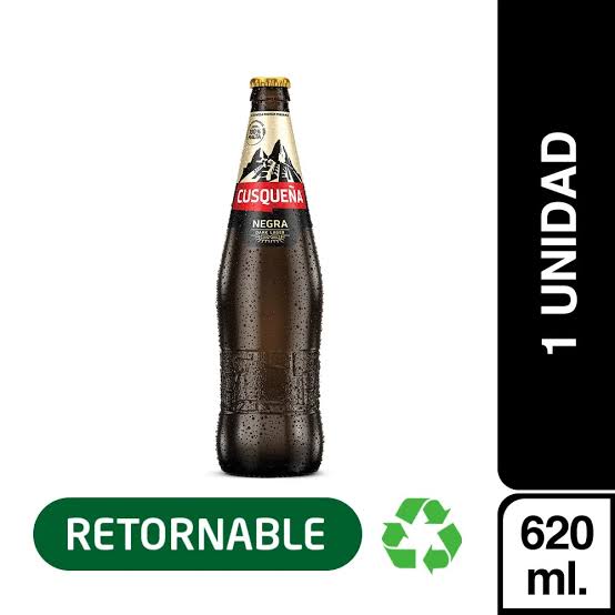 Vista 2 de CERVEZA CUSQUEÑA NEGRA BOTELLA 620ML RETORNABLE