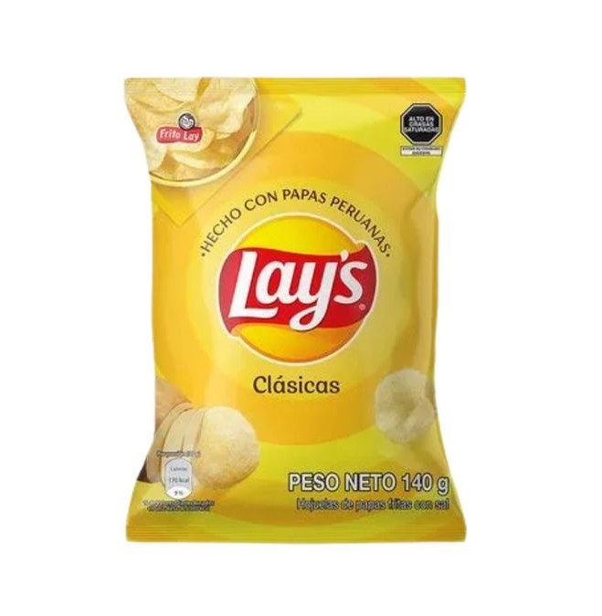 PAPAS LAYS CLÁSICAS BOLSA 140G
